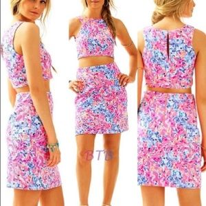 NWT Lilly Pulitzer Coco Crab Mallika crop set XXS
